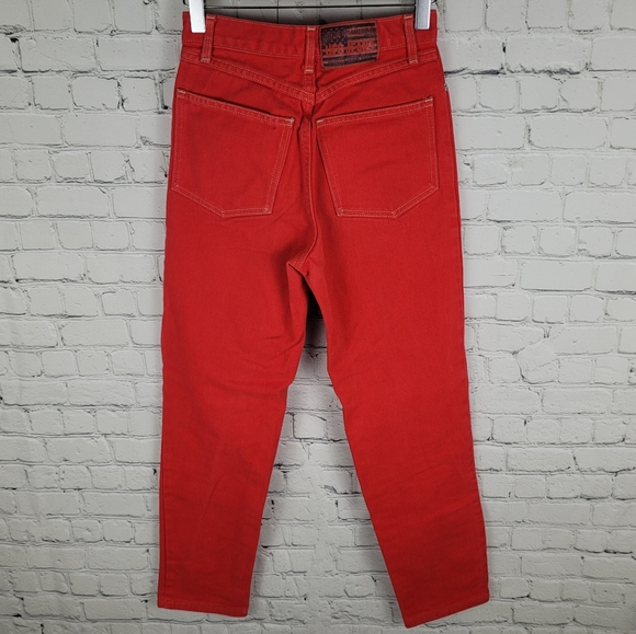 UFO JEANS | 100% cotton vintage coloured denim high waist tapered jeans - Picture 3 of 10